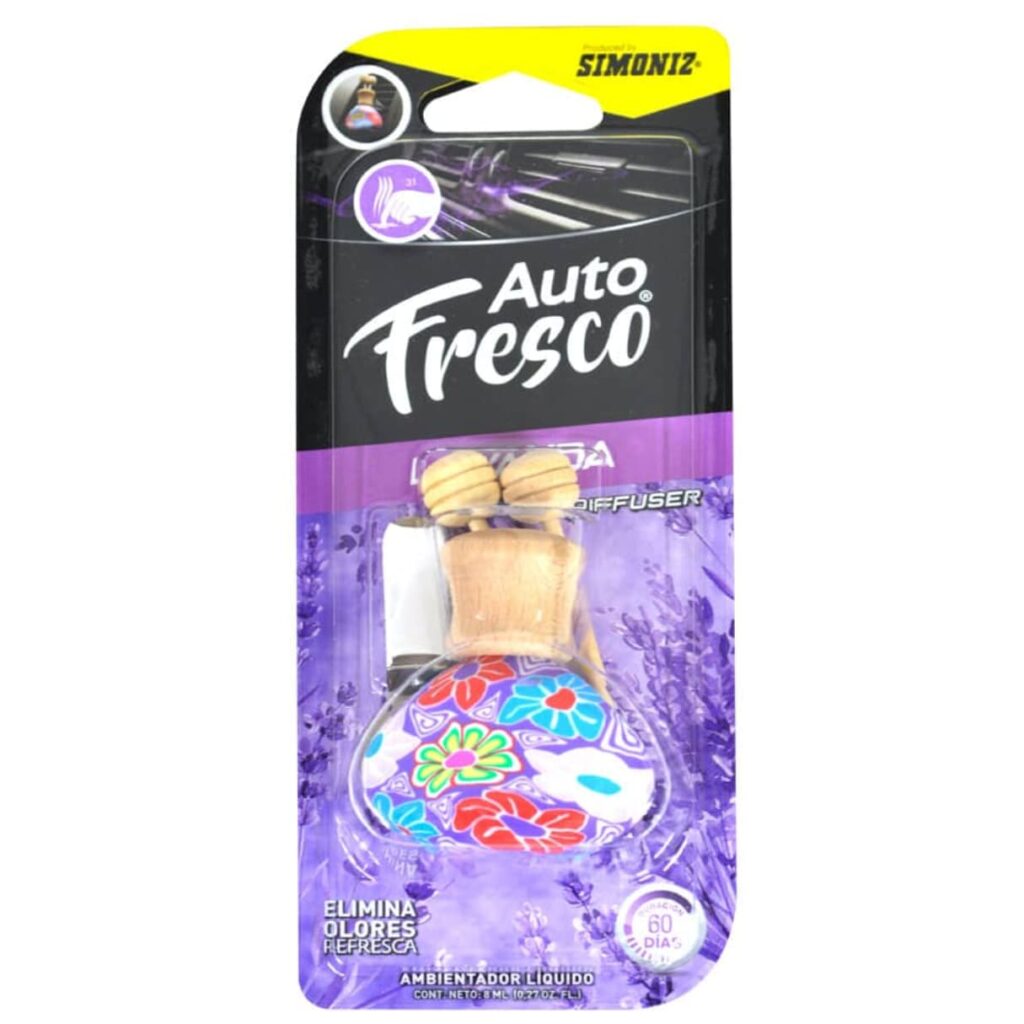 AMBIENTADOR DIFUSOR FRASCO AUTO FRESCO LAVANDA 8ML  – SIM-207205