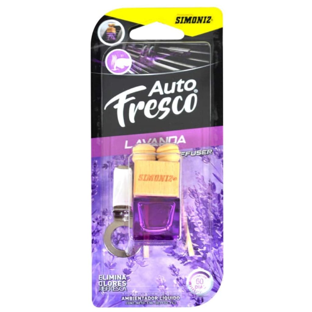 AMBIENTADOR DIFUSOR CUBO AUTO FRESCO LAVANDA 5ML