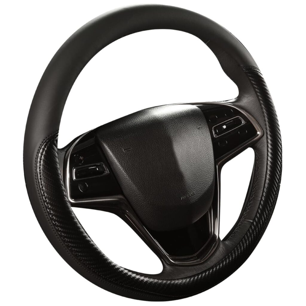 CUBRE VOLANTE CUERO GEN/HQPU BK C/ONDA 3D BK – GP2103BK