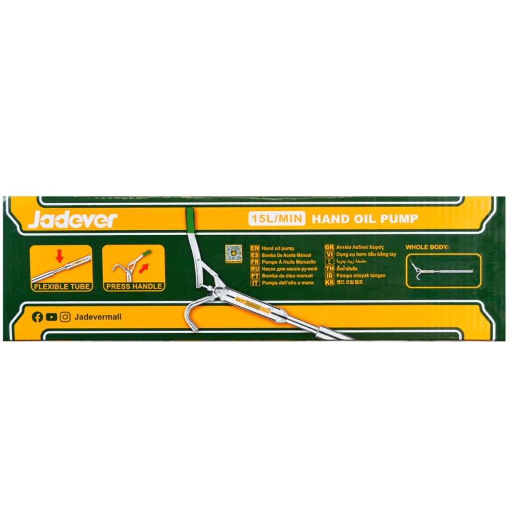 BOMBA DE ACEITE MANUAL 127CM 15L/MIN – JDHY2515