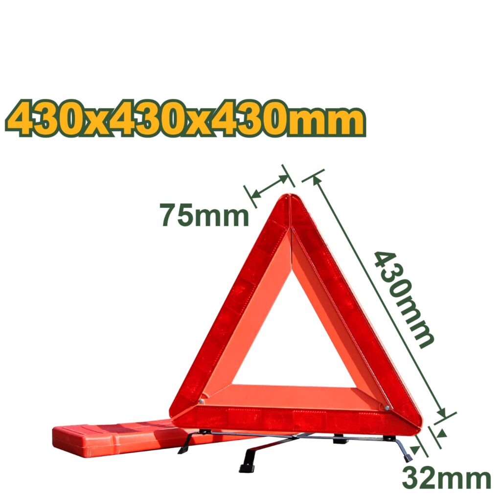 TRIÁNGULO REFLECTIVO 43X43X43CM 580G – JDYJ3A43
