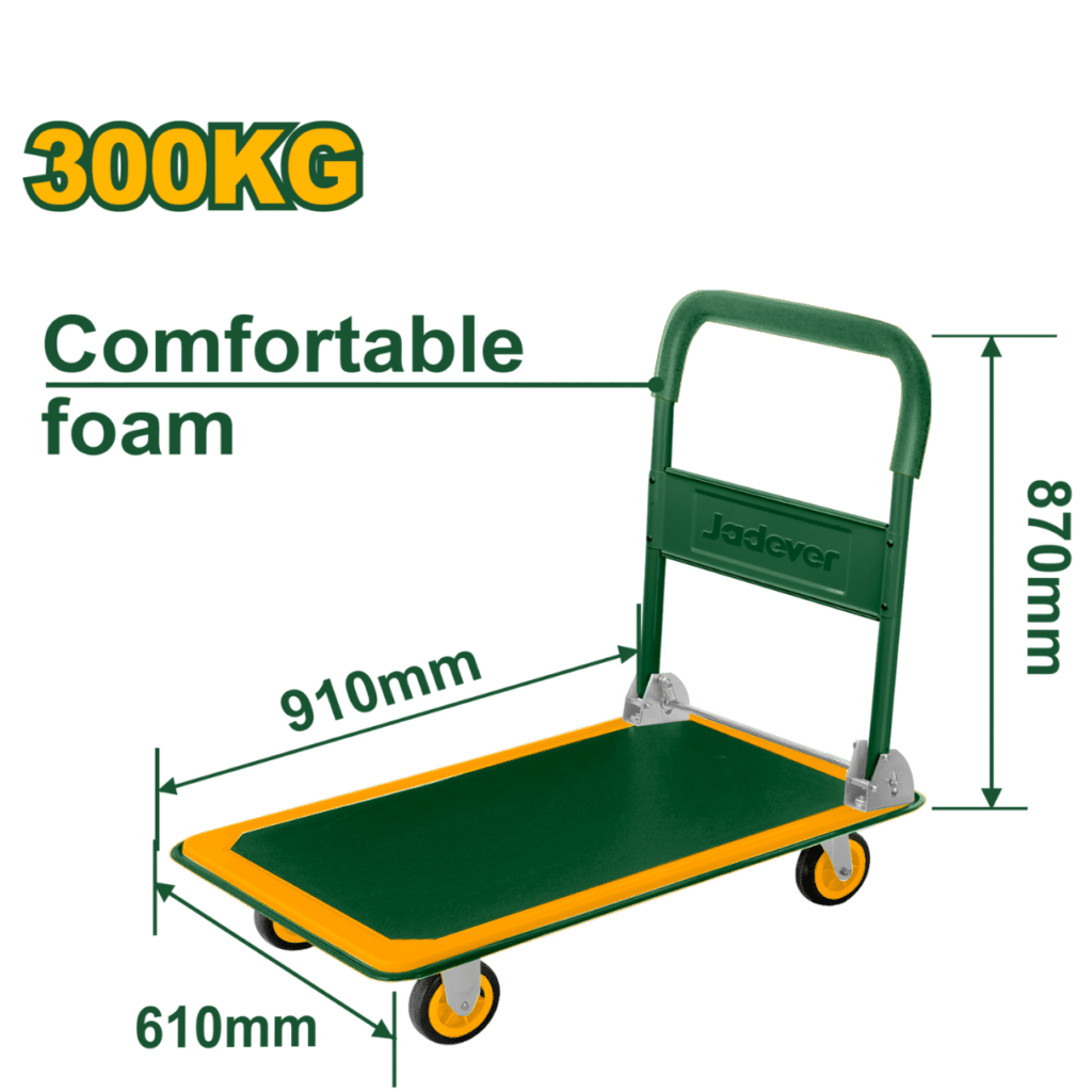 CARRETILLA DE MANO DE PLATAFORMA PLEGABLE MAX: 300KG – JDWB1330