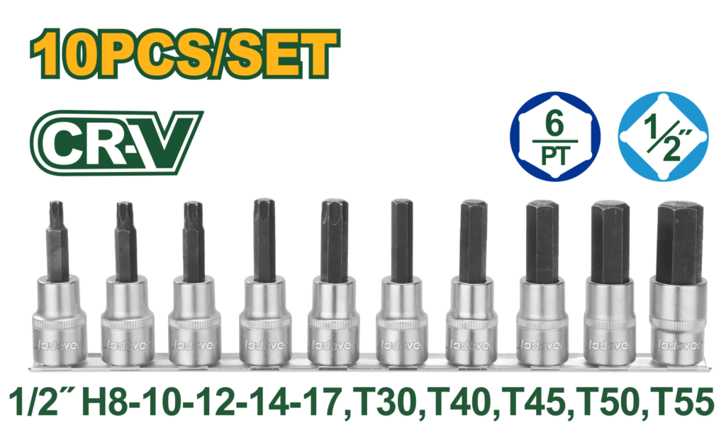 SET DE DADOS 1/2″ 10PCS – JDST1412