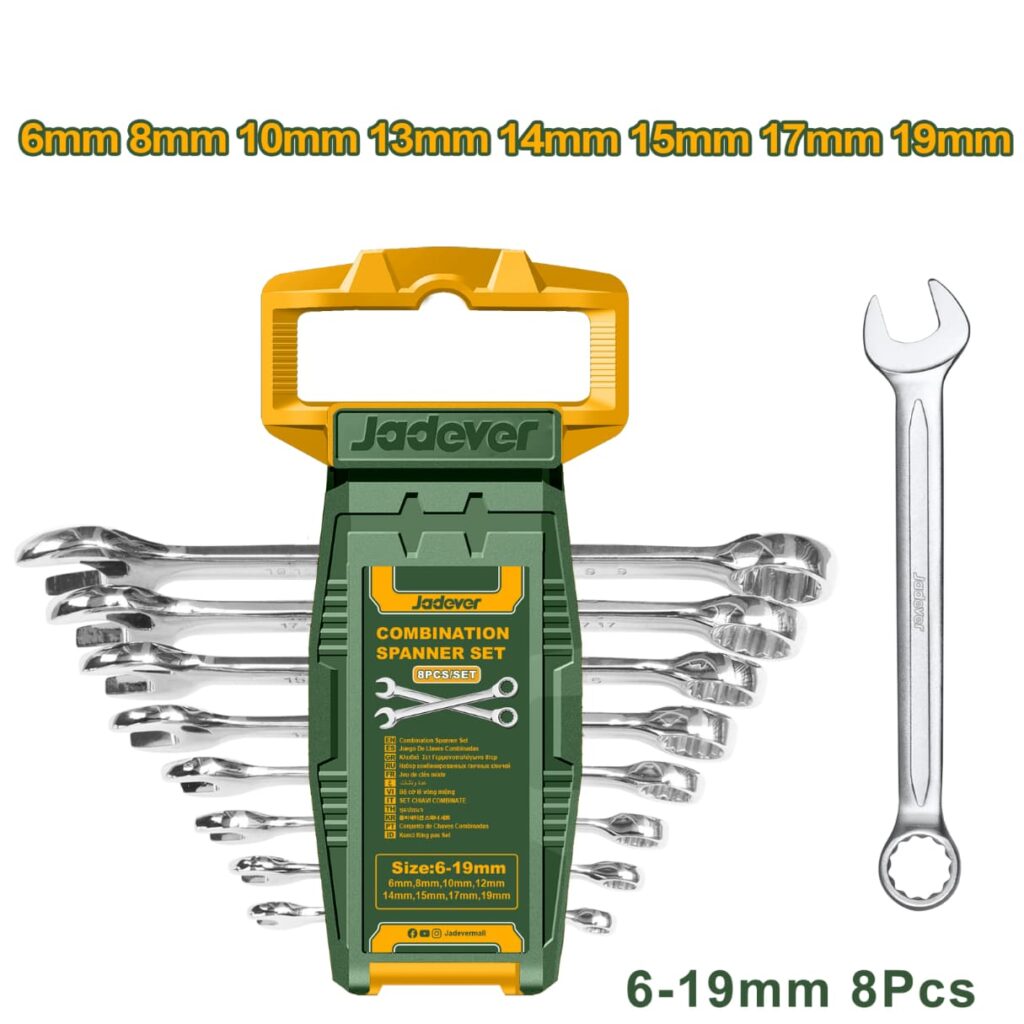 SET DE LLAVES COMBINACION 6-19MM CRV 8PCS – JDSP1208