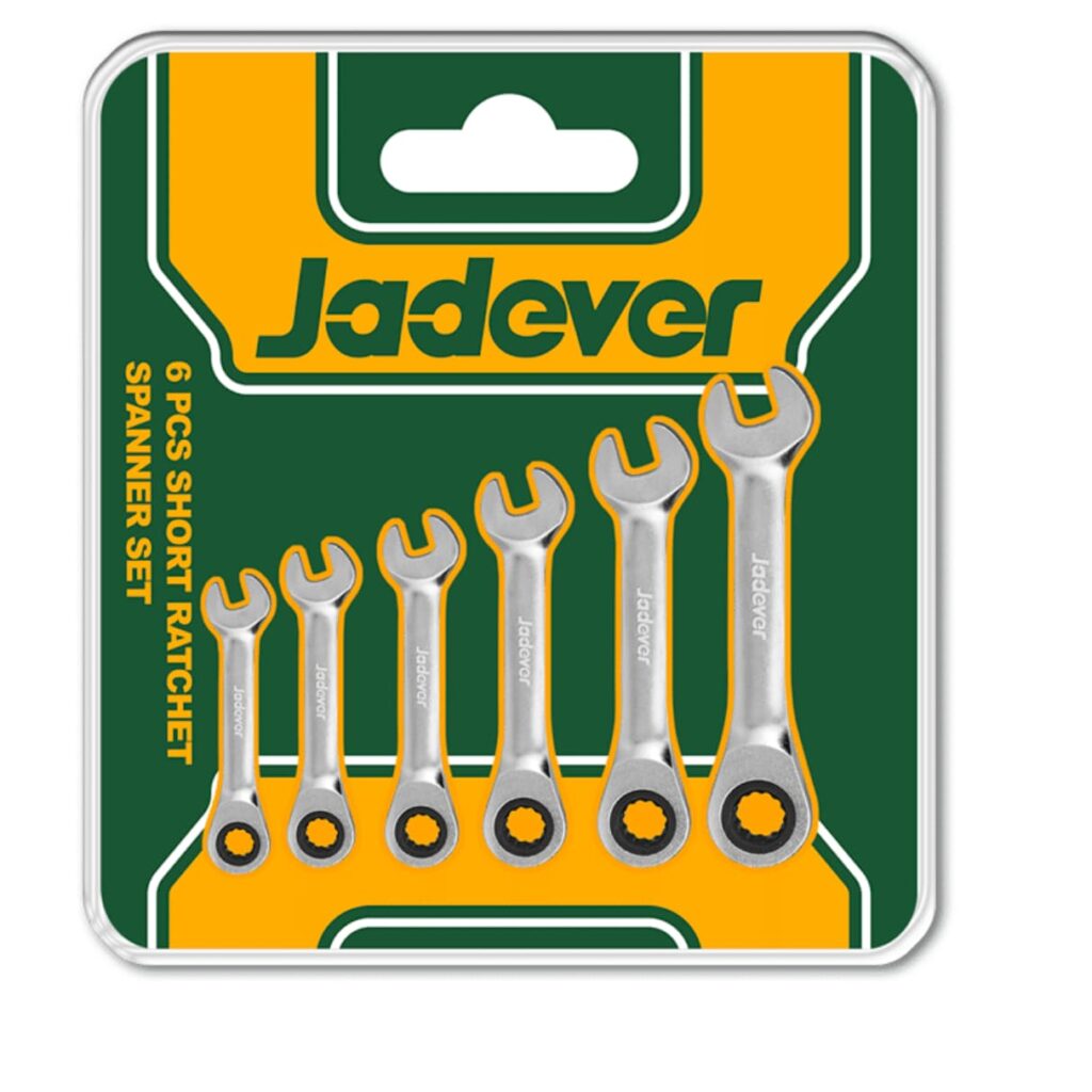 SET DE LLAVES TRINQUETE CORTA 8-17MM CRV 6PIEZAS- JDSP6406