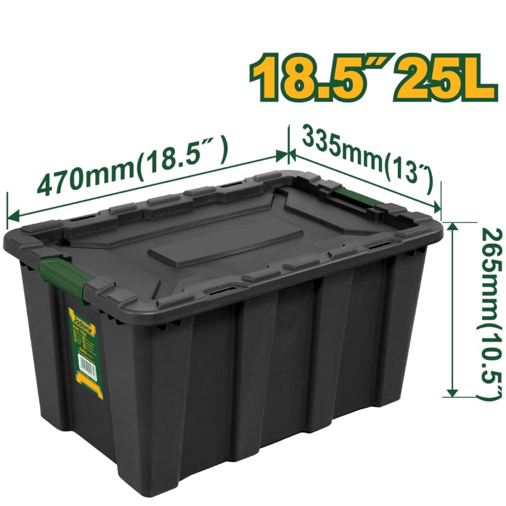 CAJA DE ALMACENAMIENTO NEGRO 18.5″ 25L – JDTB3325