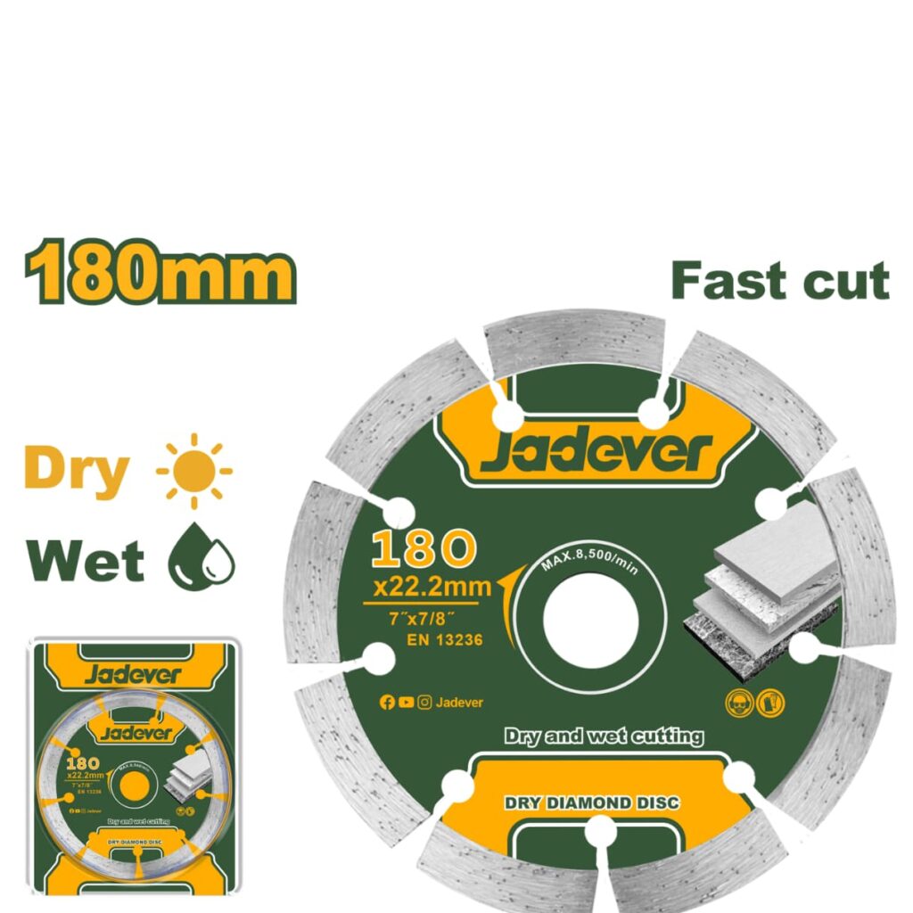 DISCO DIAMANTADO 7″180X22.2MM AMOLADORA- JDDC1K04