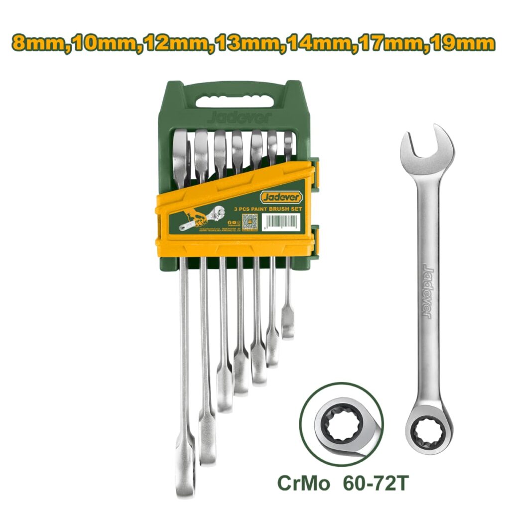 SET DE LAVES TRINQUETE 8-19MM CRV 7PCS – JDSP4207