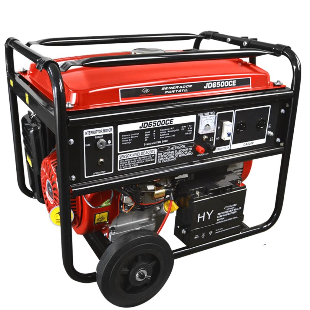 GENERADOR GASOLINERO 6.5KW M:C390E 13HP ENC:ELECTRICO – JD6500CE