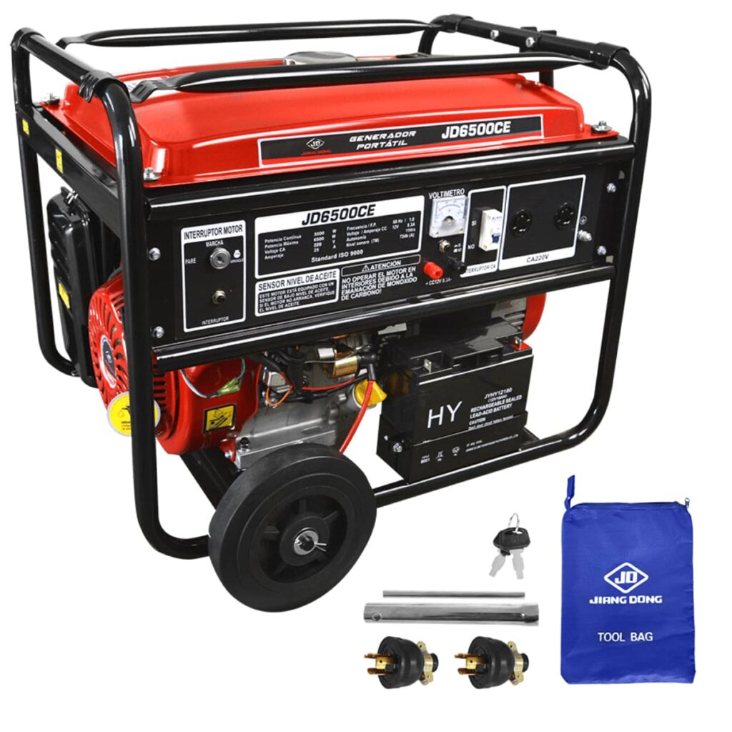 GENERADOR GASOLINERO 6.5KW M:C390E 13HP ENC:ELECTRICO – JD6500CE