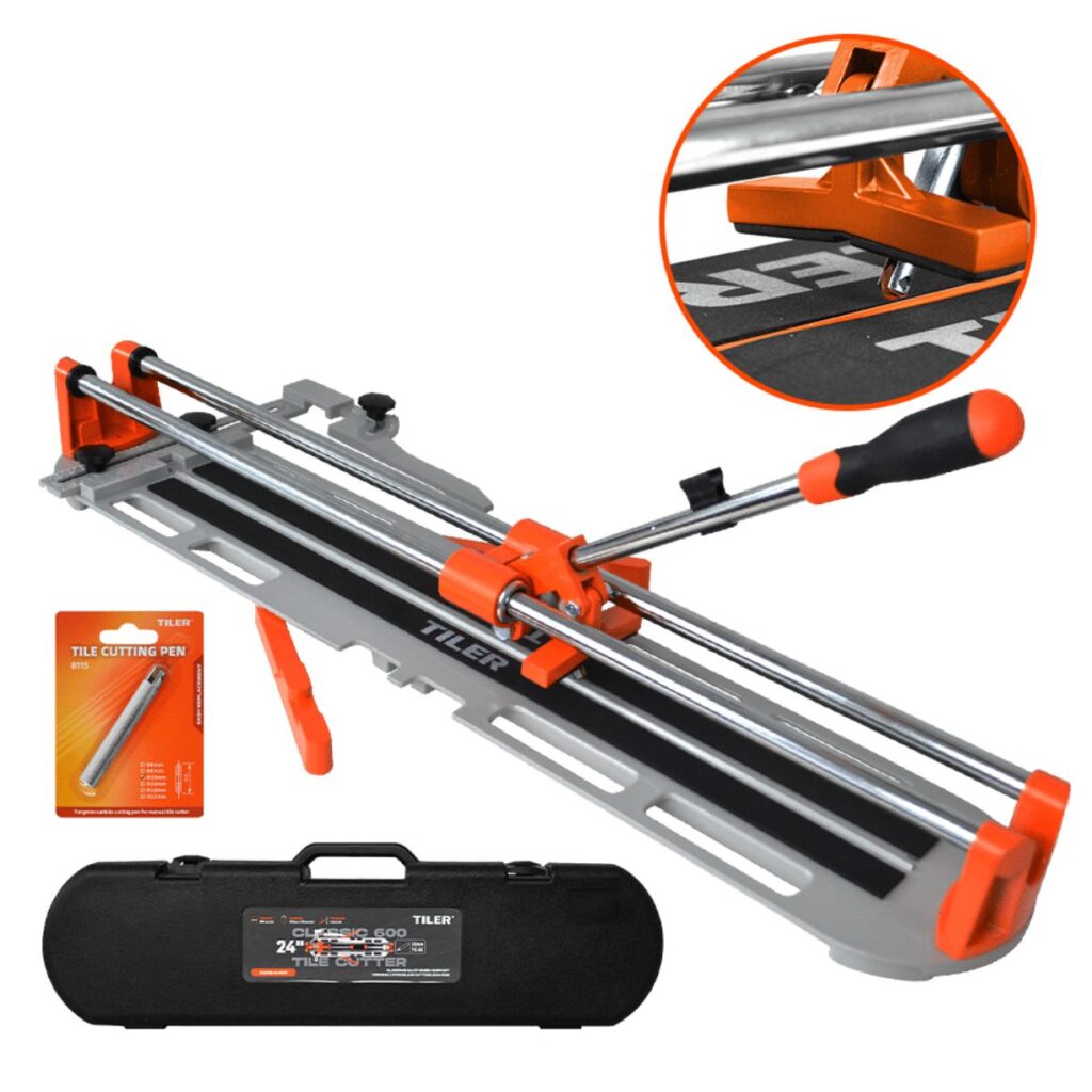 CORTA MAYOLICA 24″ 60CM SMI-PRO BASE-AL MAX:12MM MANGO TPR + MALETIN BMC – 8100B-G/24