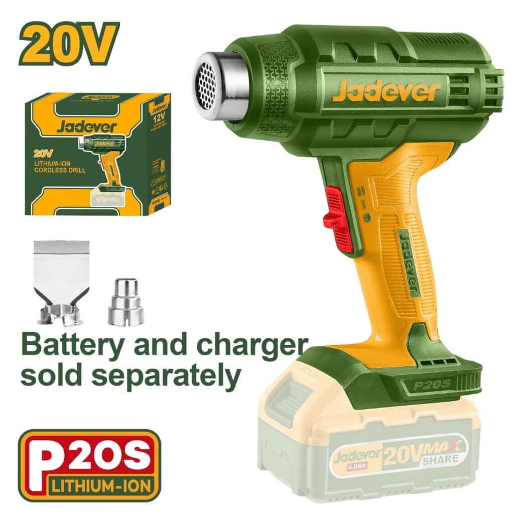 PISTOLA DE CALOR 20V 300-550°C P20S – JDKH1501