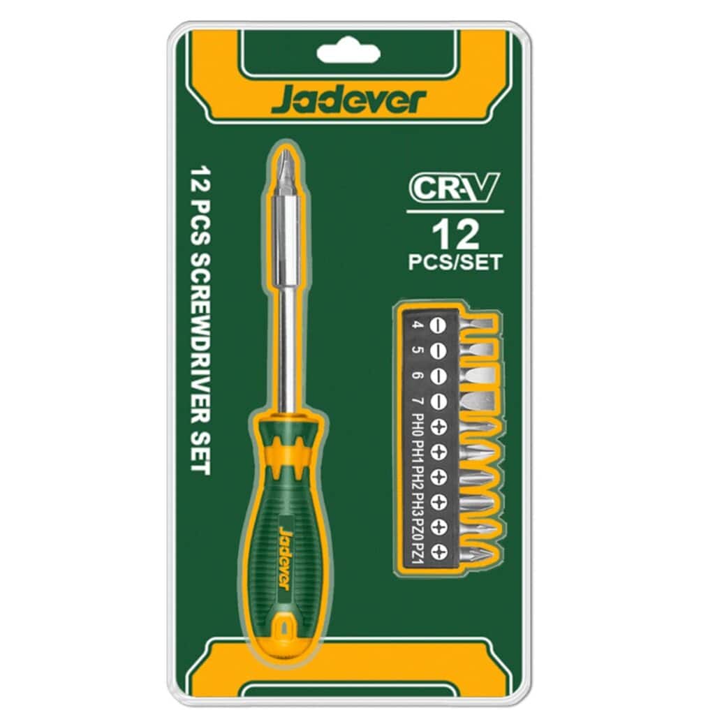 SET DE PUNTAS DE DESTORNILLADOR CRV 12PZS – JDSS1612