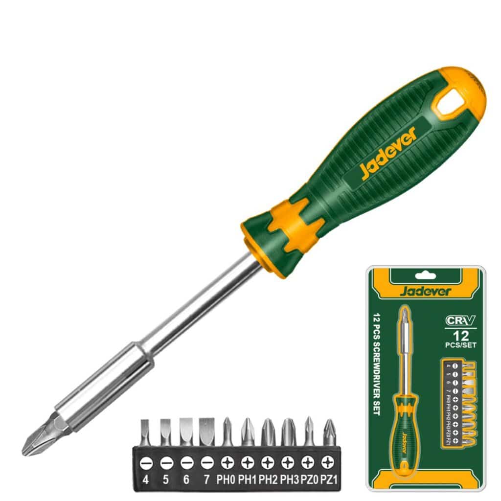 SET DE PUNTAS DE DESTORNILLADOR CRV 12PZS – JDSS1612