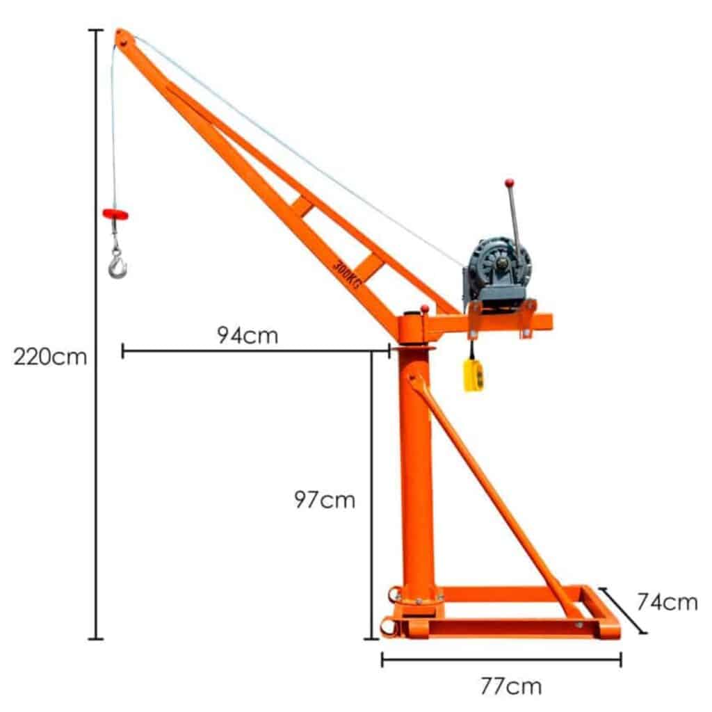 TECLE ELÉCTRICO FIJO ENZO 360° 300KG 220V – HMTCB