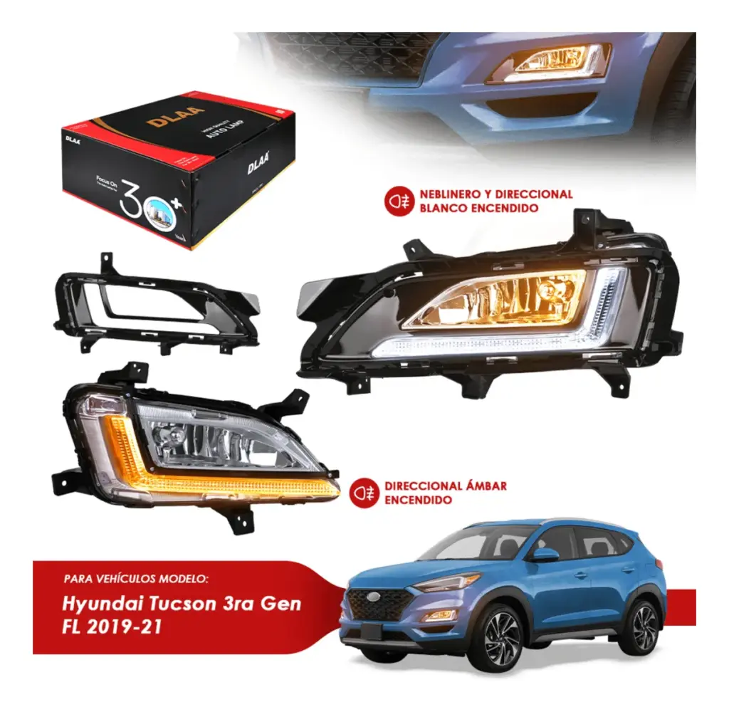 SET DE NEBLINEROS LED HYUNDAI TUCSON 3RA GEN FL 2019-2021 – HY9580-LED