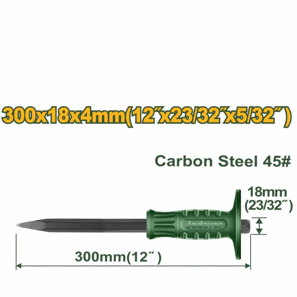 CINCEL DE CONCRETO FRIO 300X18X4MM – JDCC1304