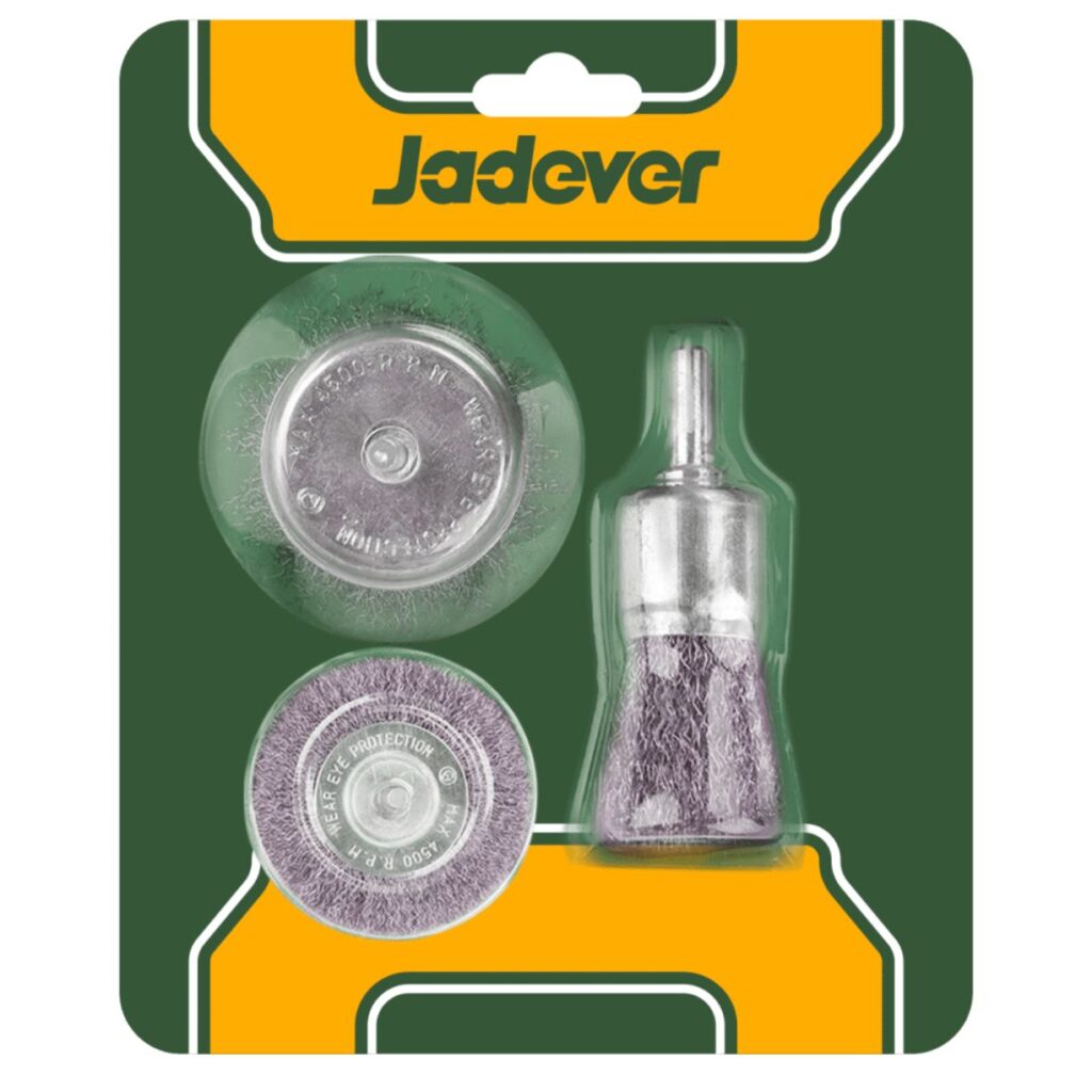 SET DE CEPILLOS METÁLICOS 3PCS – JDCE6402