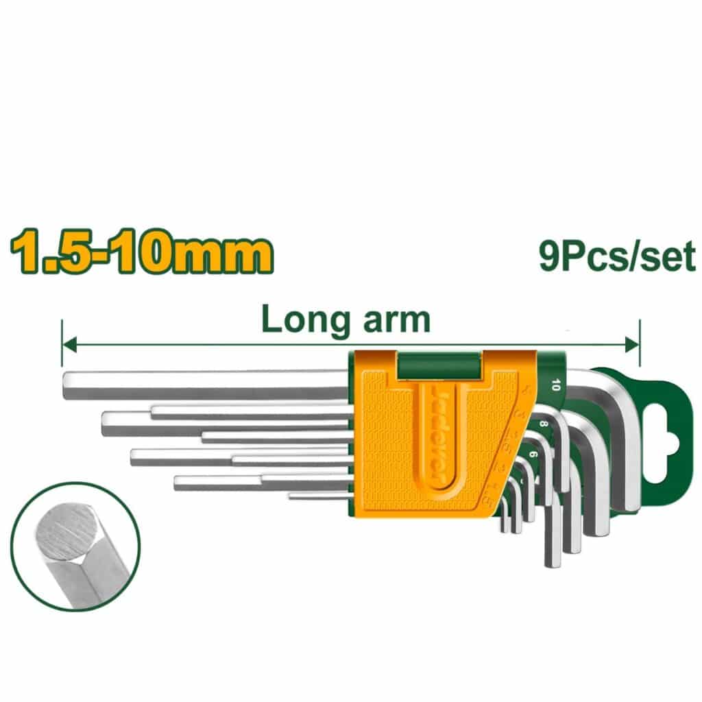 SET DE LLAVES ALLEN HEX 1.5-10MM 9PCS – JDHK1291