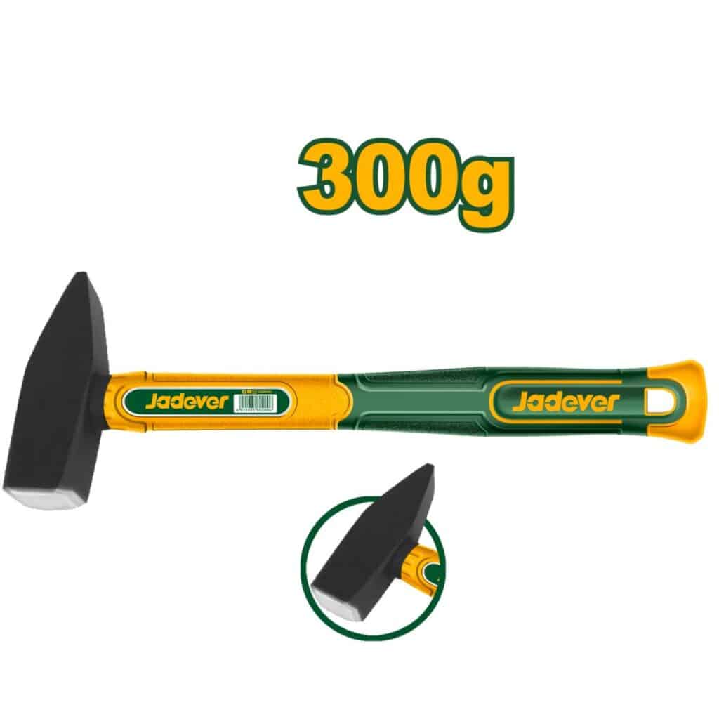 MARTILLO MECANICO MANGO FIBRA DE VIDRIO 300G 45-ACERO AL CARBON – JDHM1303