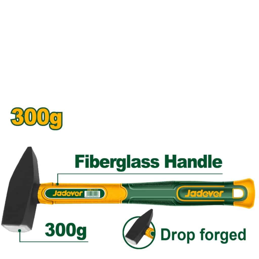 MARTILLO MECANICO MANGO FIBRA DE VIDRIO 300G 45-ACERO AL CARBON – JDHM1303