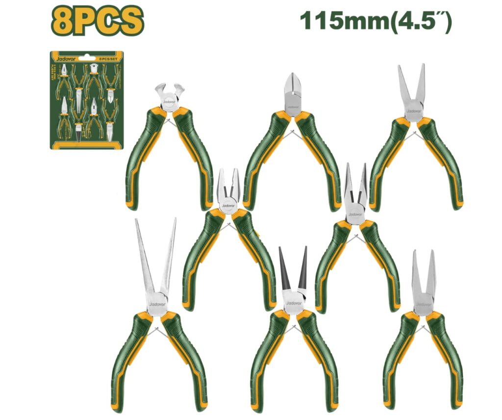 SET DE ALICATES 8PCS 4.5″ 115MM – JDPS1618