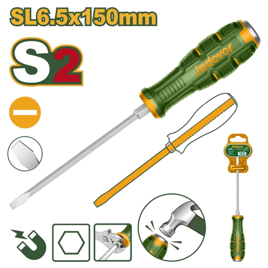 DESTORNILLADOR PLANO SL6.5 150MM D:6.0MM – JDQJ1266