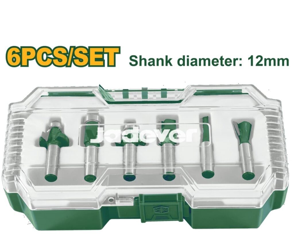 SET DE BROCAS RUTEADORA DIA: 12MM 6PCS – JDRKSR0112