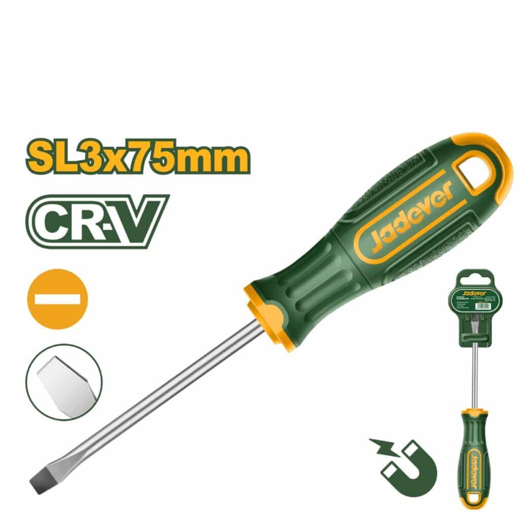DESTORNILLADOR PLANO CRV SL3 75MM – JDSD1233