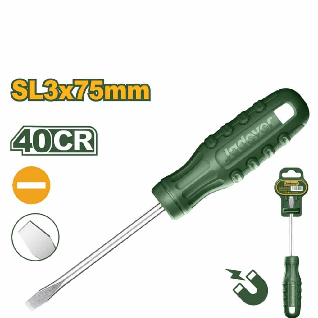 DESTORNILLADOR PLANO 40CR SL3 75MM – JDSD3933