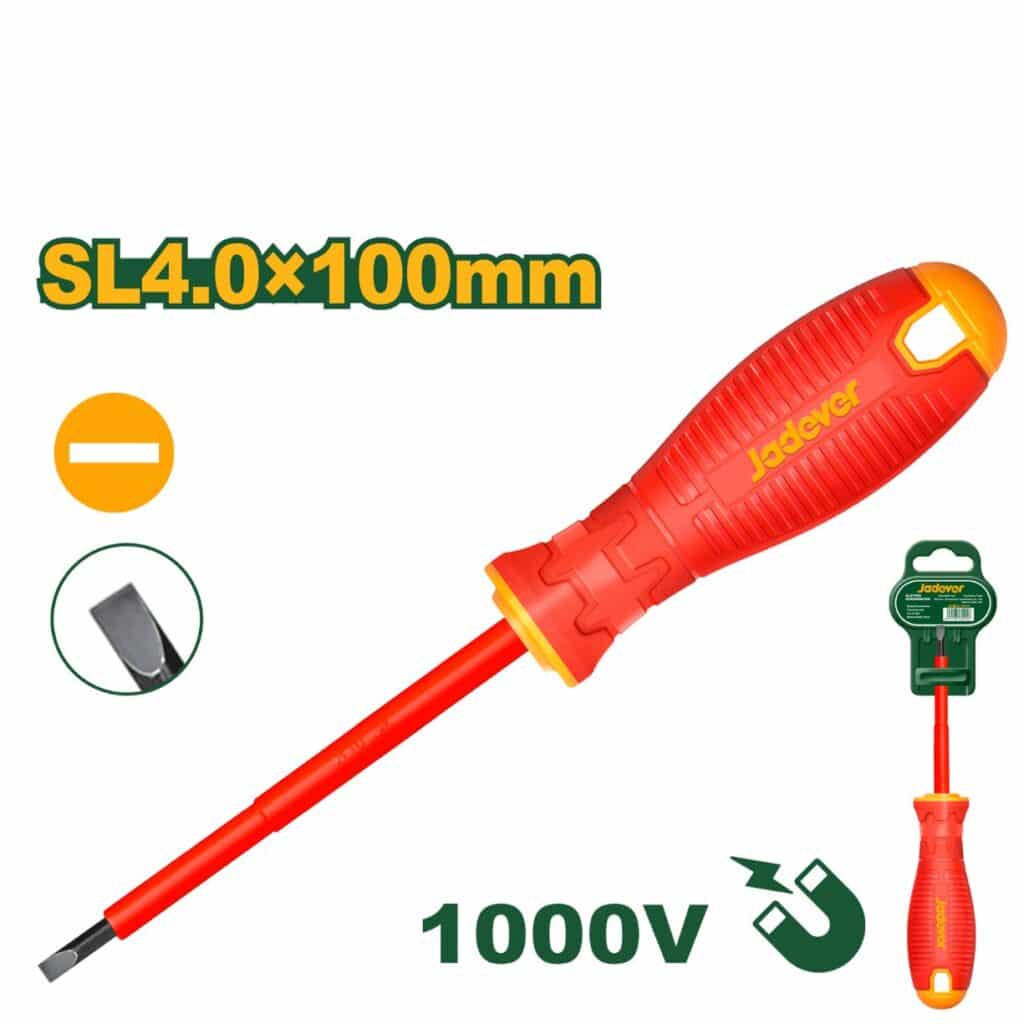 DESTORNILLADOR AISLADO PLANO SL4.0 100MM – JDSD7244