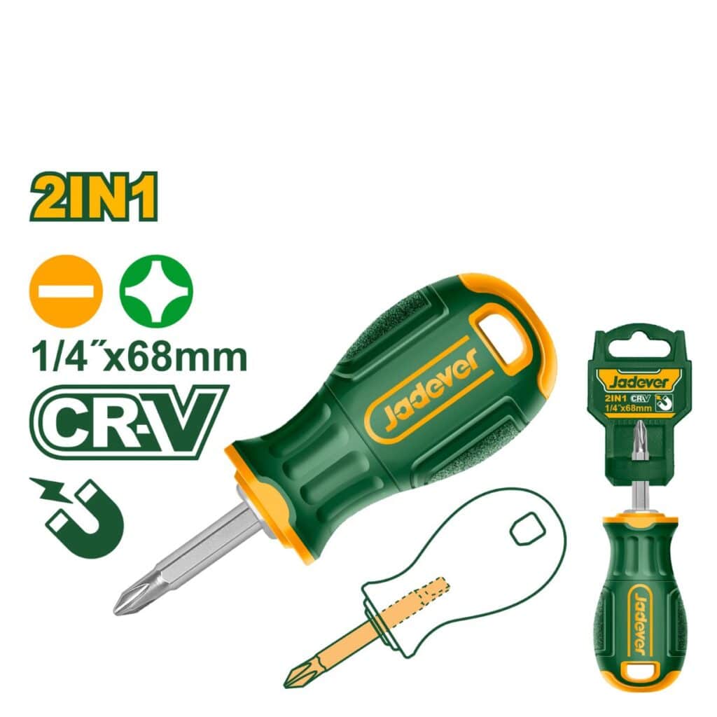 DESTORNILLADOR 2 EN 1 CRV PH2 SL6.5 1/4″ 68MM – JDSS45M1