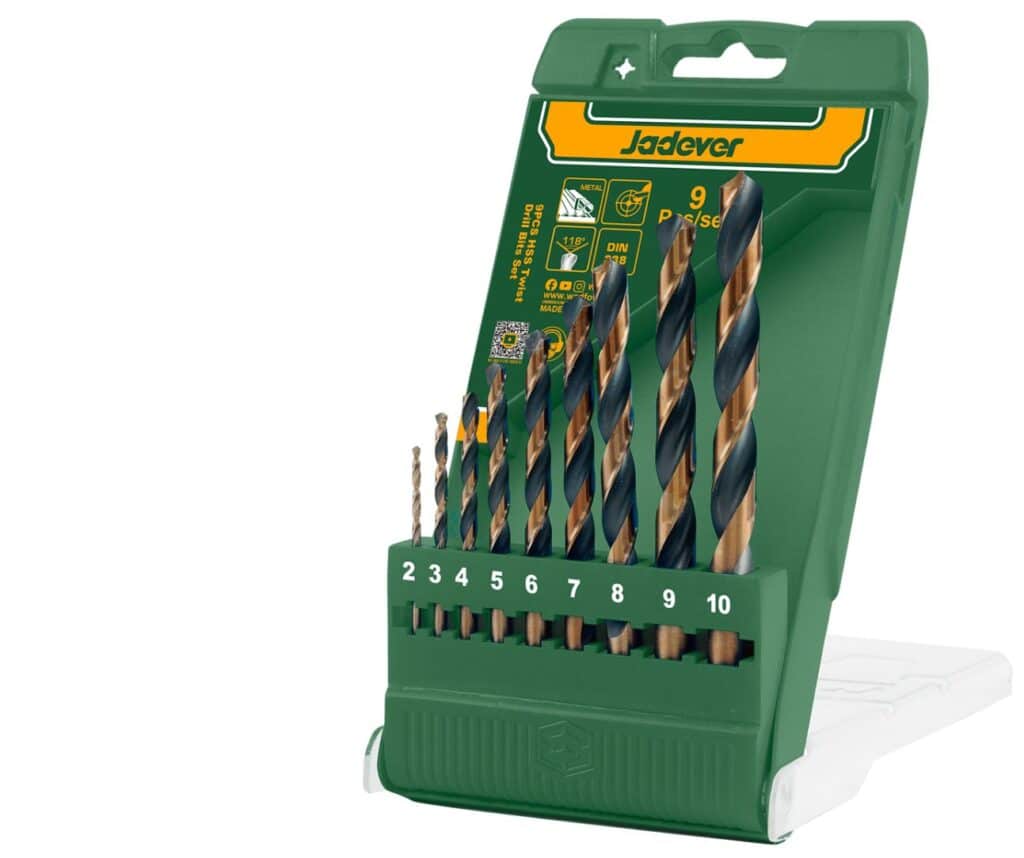 BROCA SET 9PCS METAL HSS JADEVER – JDTD6B02