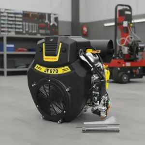 MOTOR GASOLINERO 20HP  4TIEMPOS 15.5 KWx3600RPM V-TYPE 670CC INDUSTRIAL - JF670