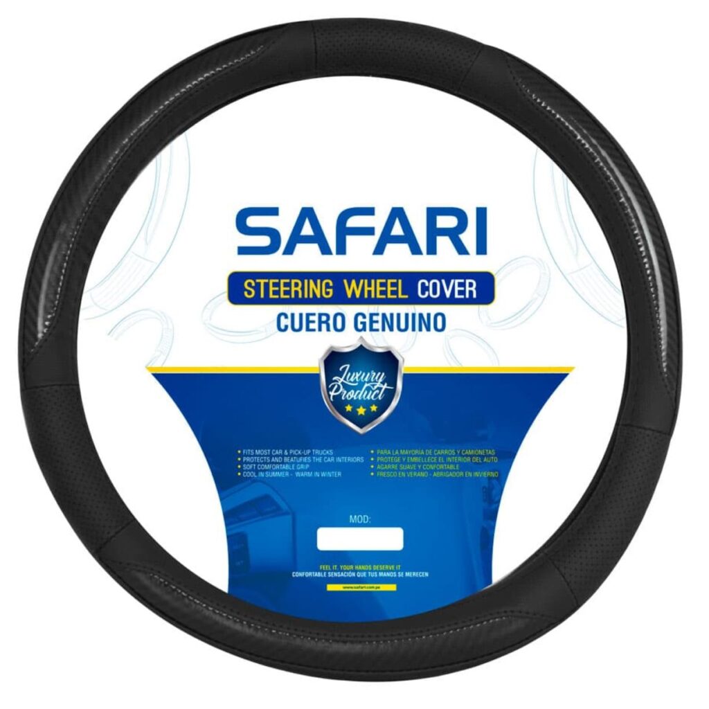 CUBRE VOLANTE CUERO GEN BK/CARBON BK 3D VENTILADO – SFT-N1801BK