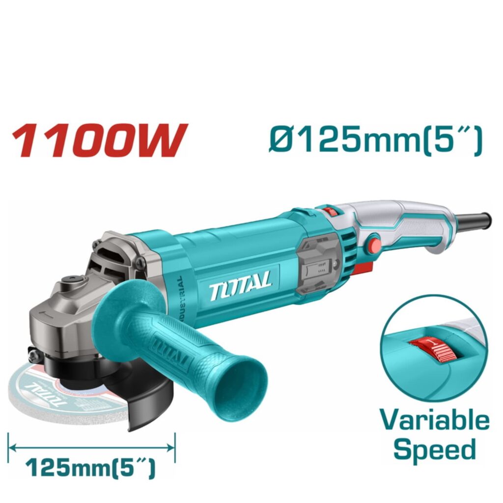 AMOLADORA 5″ 1100W  5000-12000RPM  VELOCIDAD VARIABLE – TG110125565