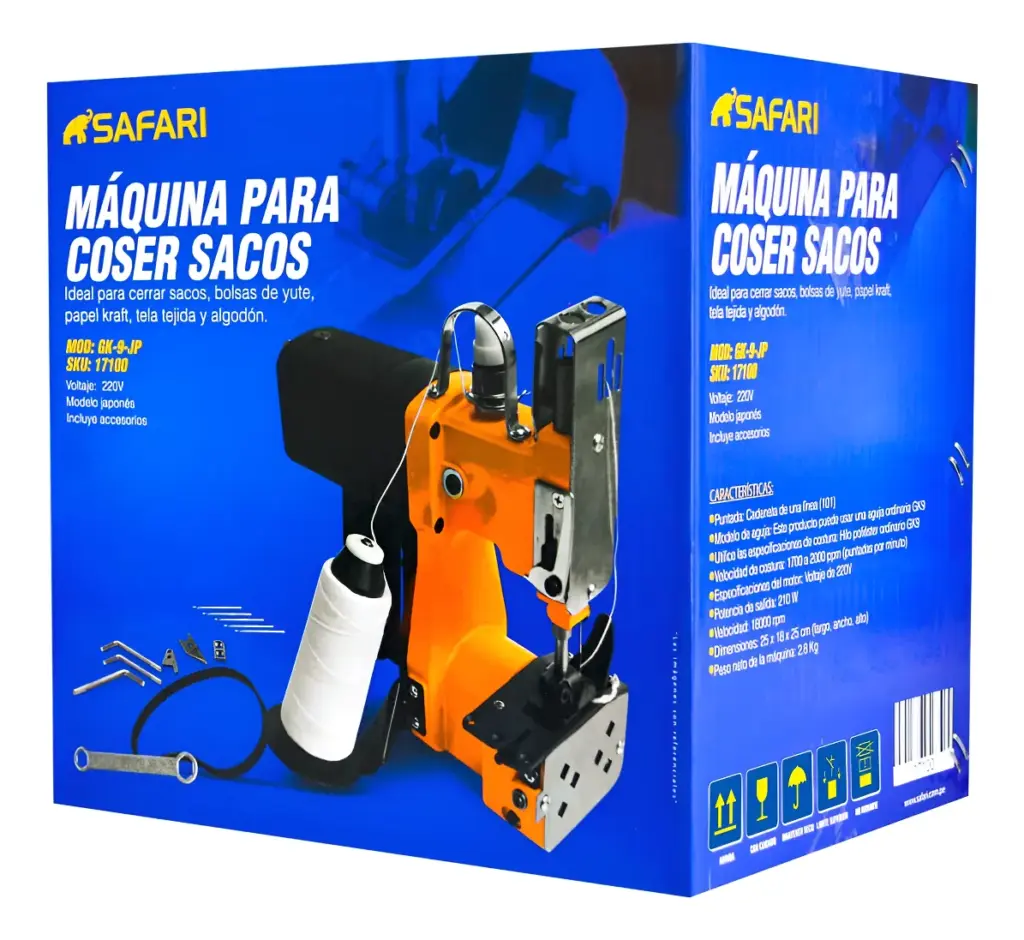 MÁQUINA PARA COSER SACOS  220V  MODELO JAPONES – GK-9 JP