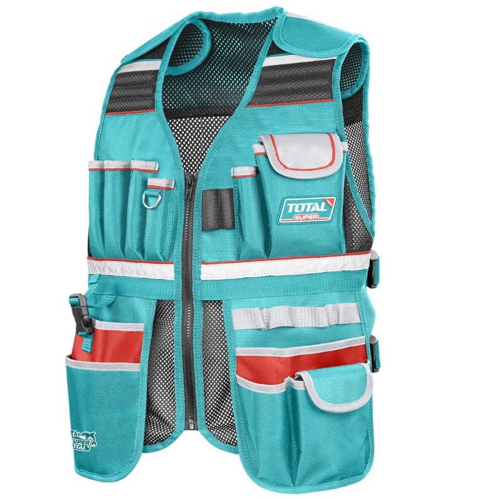 CHALECO PORTA HERRAMIENTAS 48X60X3CM MAX 3KG 17 BOLSILLOS – TTVT16025