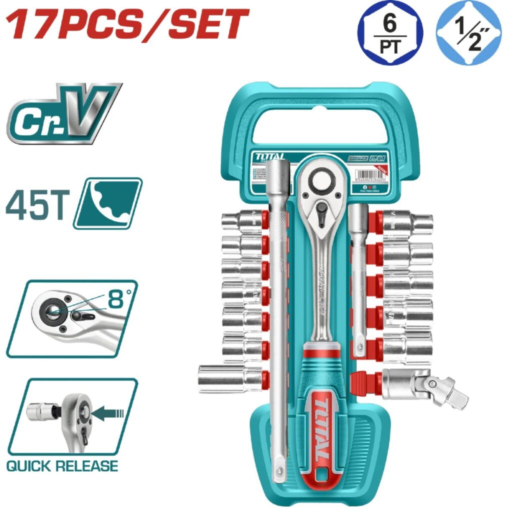 SET  DE RATCHET Y DADOS 17PIEZAS- THT121171