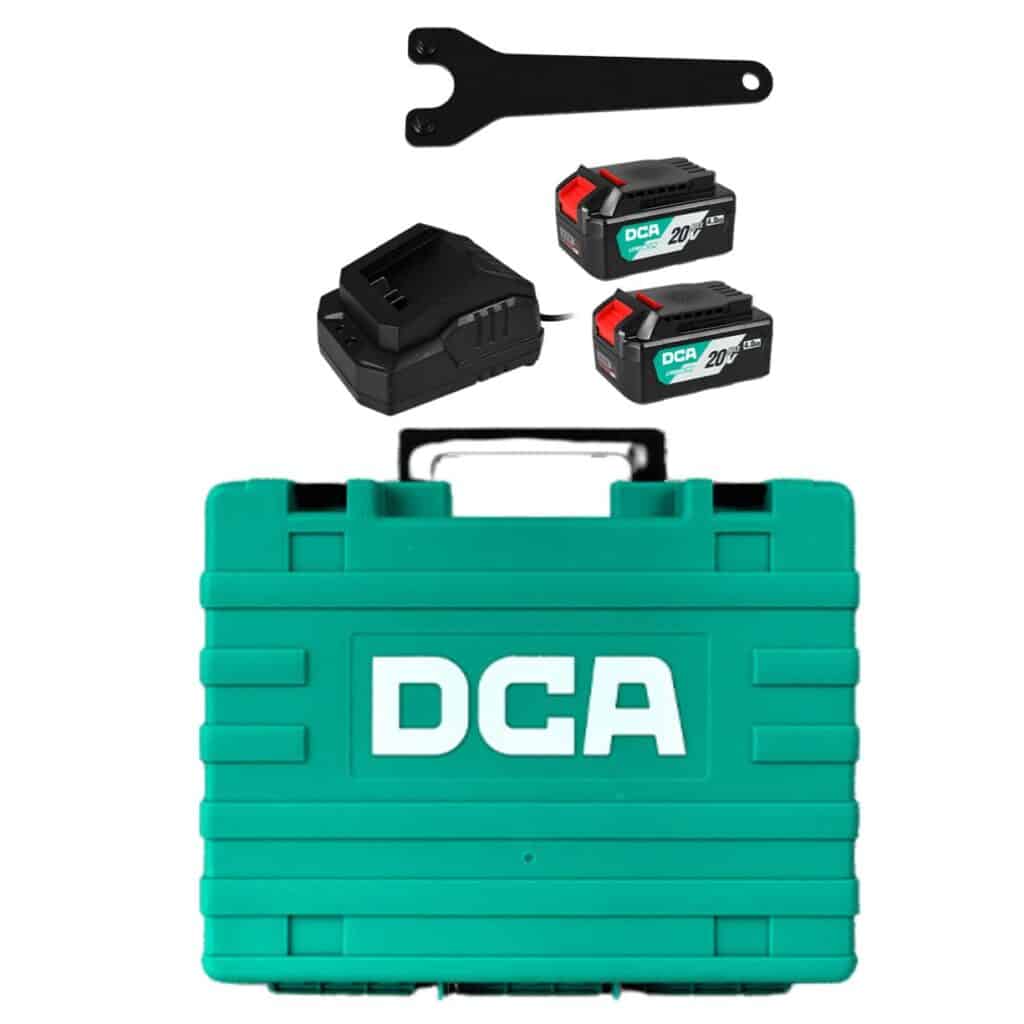 AMOLADORA 20V 5″ 8500/MIN M14 2X4.0AH BRUSHLESS DCA – ADSM06-125EM