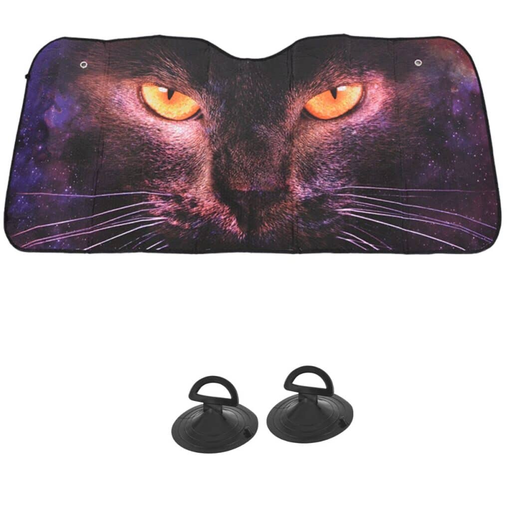 TAPASOL PLATEADO SUV DISEÑO EXCLUSIVO 146X68CM GATO – P16231