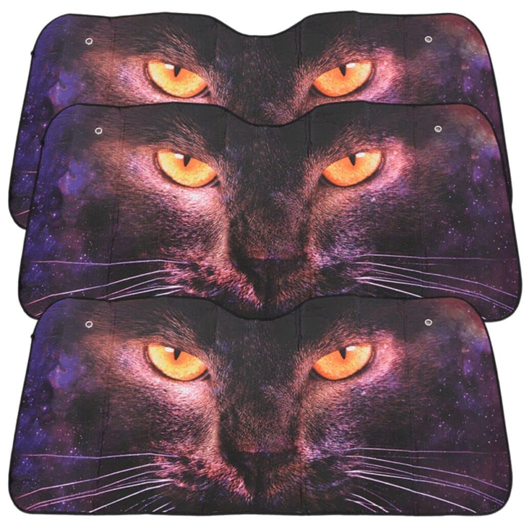 TAPASOL PLATEADO SUV DISEÑO EXCLUSIVO 146X68CM GATO – P16231