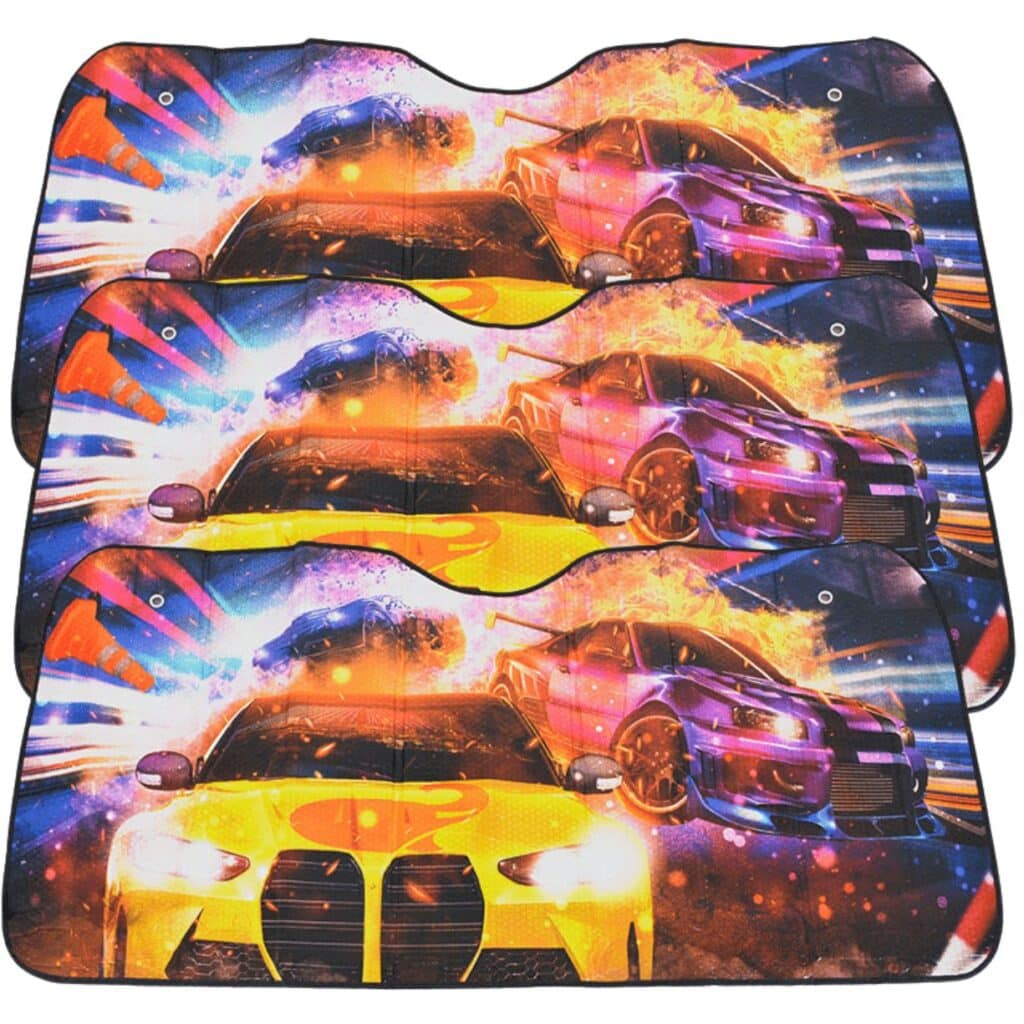 TAPASOL PLATEADO SUV DISEÑO EXCLUSIVO 146X68CM AUTOS – P16234