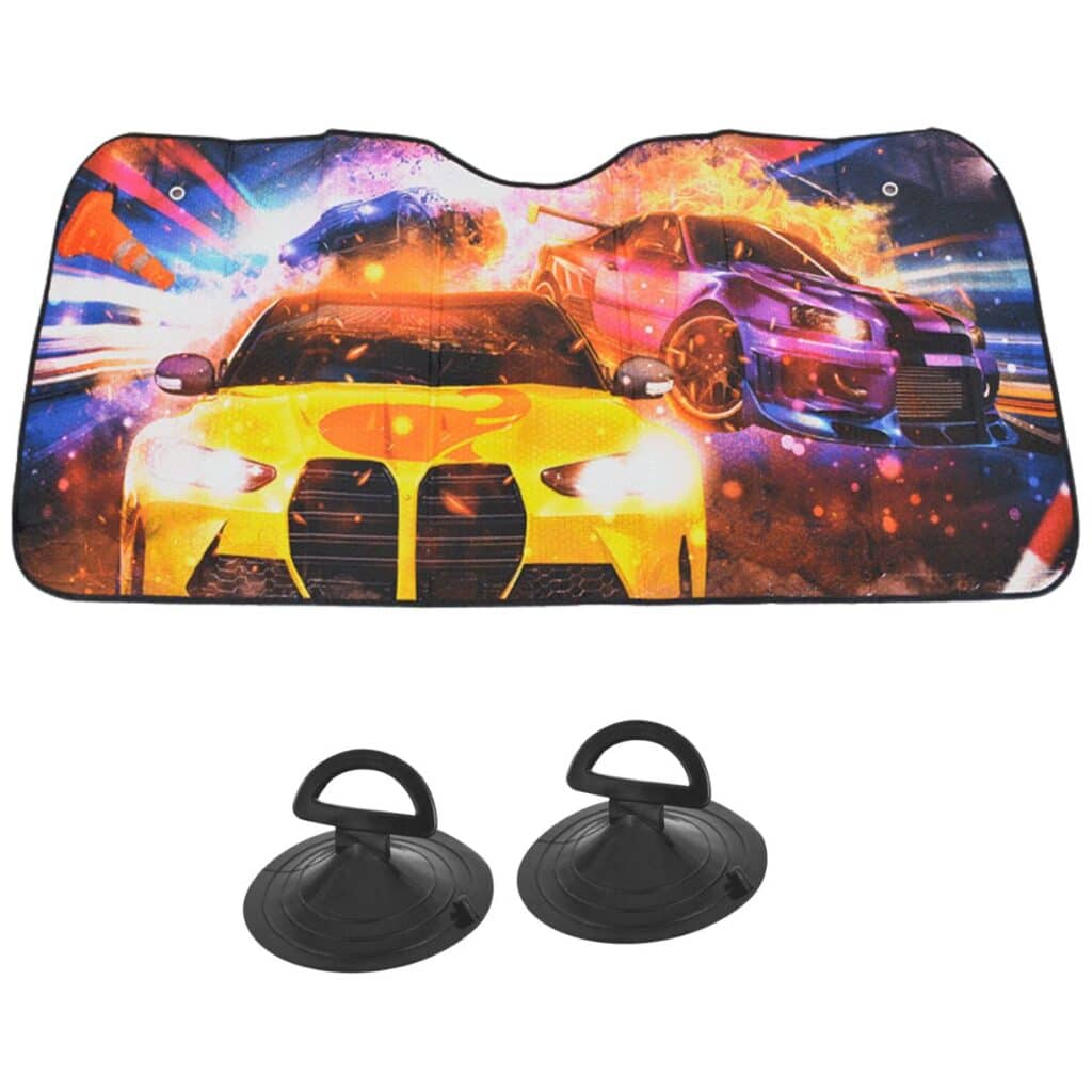 TAPASOL PLATEADO SUV DISEÑO EXCLUSIVO 146X68CM AUTOS – P16234