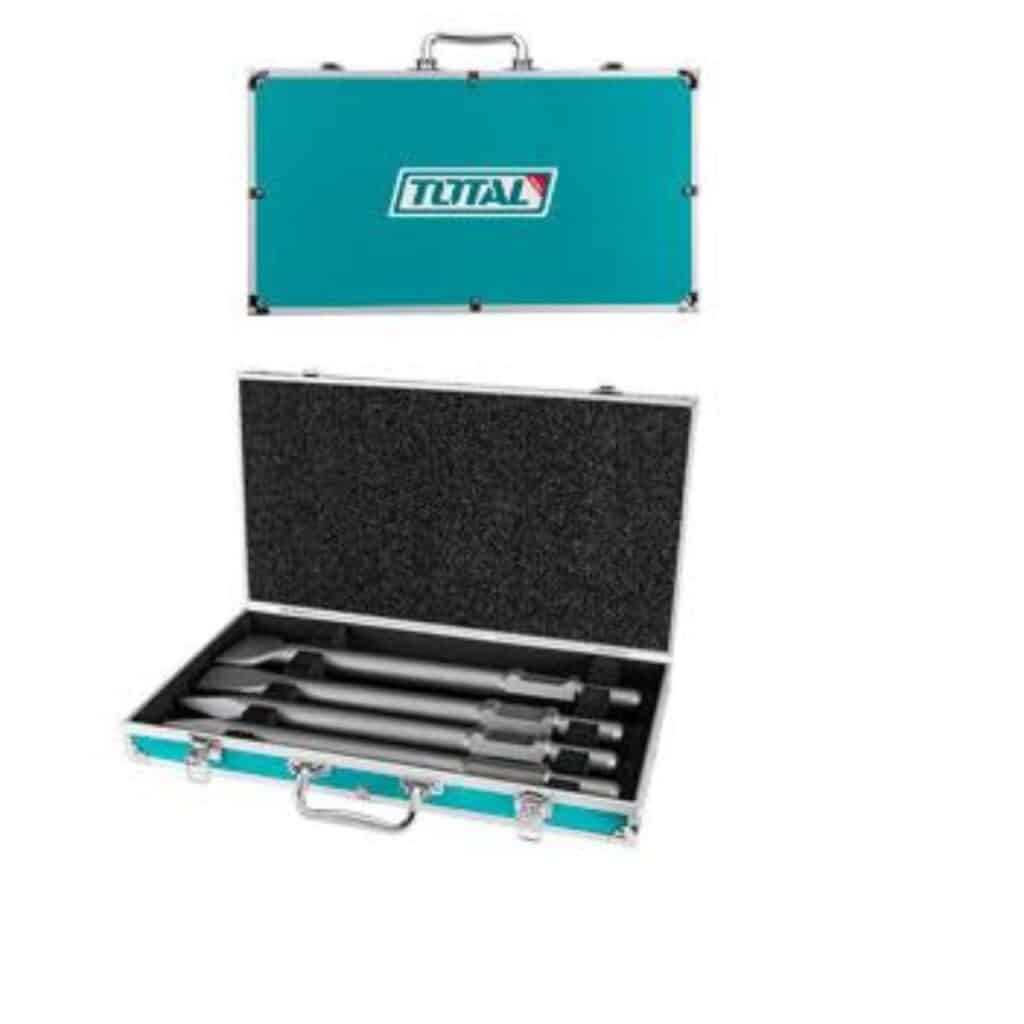 CINCEL PUNTA Y PLANA SDS HEX HEXAGONALES 4PCS MALETA ALUMINIO – TAC0304375