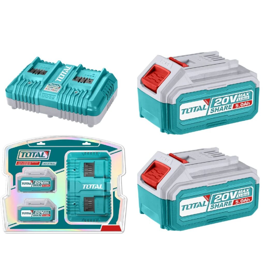 BATERIA PACK 2X5.0AHM + CARGADOR 2X5.0AHM TOTAL- TFBCPK2425