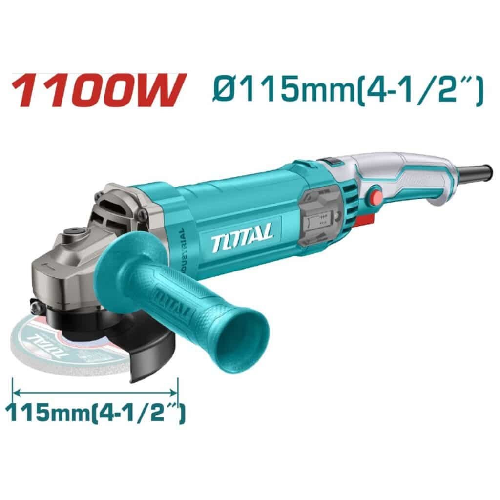 AMOLADORA ANGULAR 5” 125mm 1100W M14 12000RPM MANGO LARGO INDUSTRIAL – TG11012556