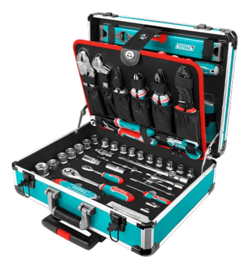MALETA DE ALUMINIO SET RACHET Y HERRAMIENTAS 147 PIEZAS INDUSTRIAL – THKTHP21476