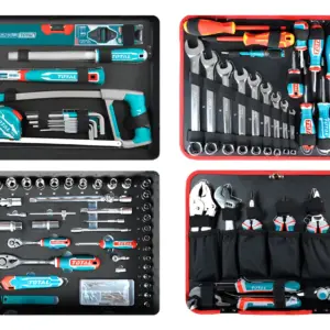 MALETA DE ALUMINIO SET RACHET Y HERRAMIENTAS 147 PIEZAS INDUSTRIAL - THKTHP21476