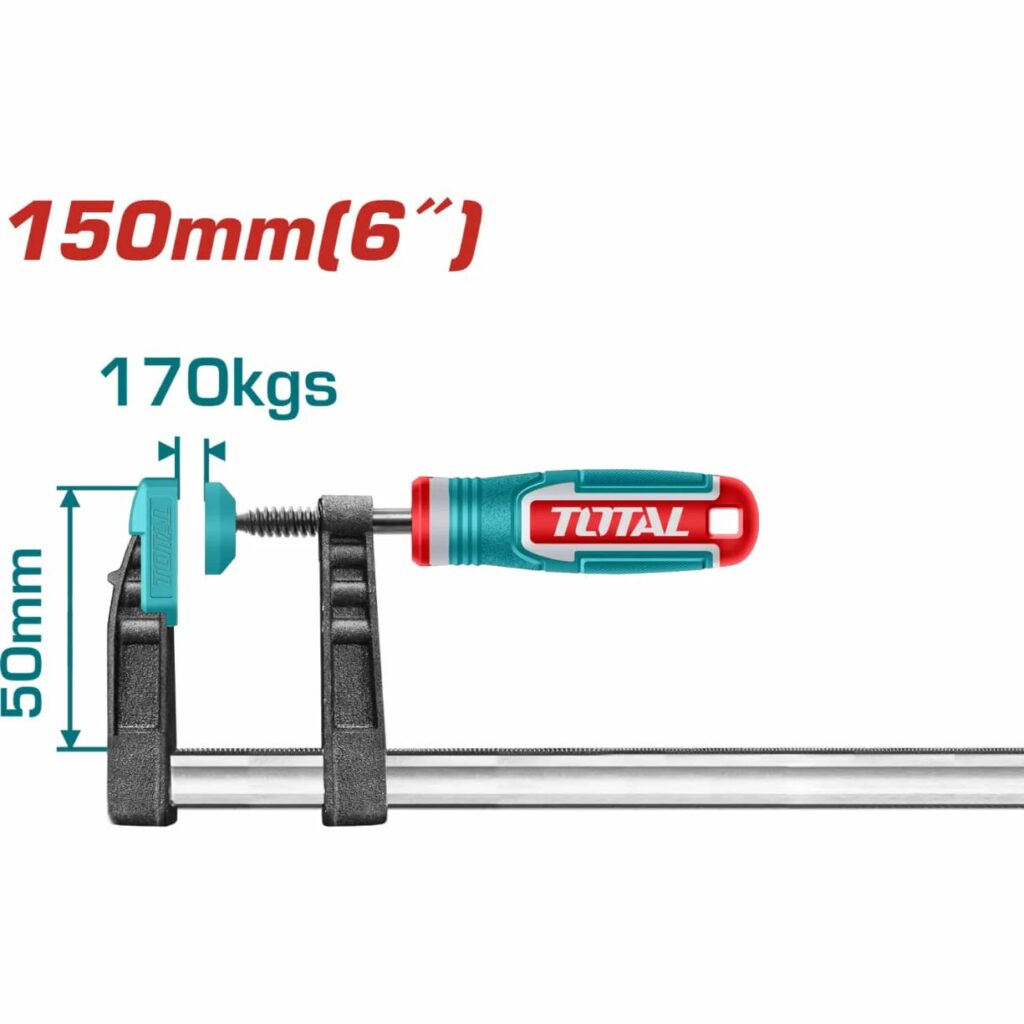 PRENSA F CON MANGO 50X150MM MAX:170KGS REGLA 5X15MM TOR – THT1320501